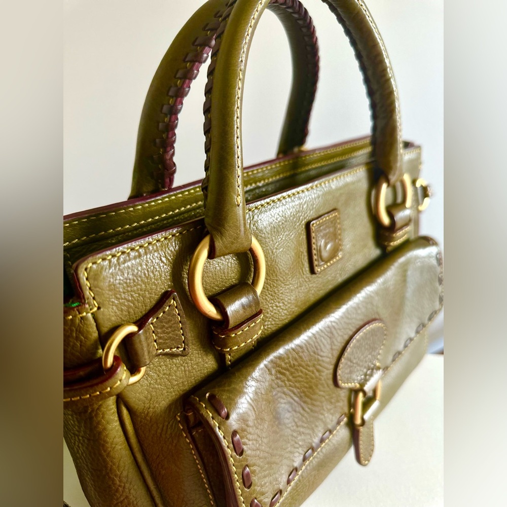 Dooney & Bourke Florentine Medium Pocket Satchel in Moss - Picture 1 of 16